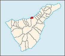 Mapa-Situación de Puerto de la Cruz