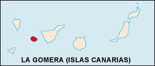 Mapa-Situación de La Gomera
