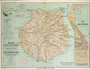 Gran Canaria & Las Palmas City & Las Palmas Province Old Map 1896.jpg