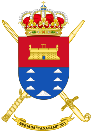 Coat of Arms of the 16th Brigade Canarias (Polyvalent Brigade).png