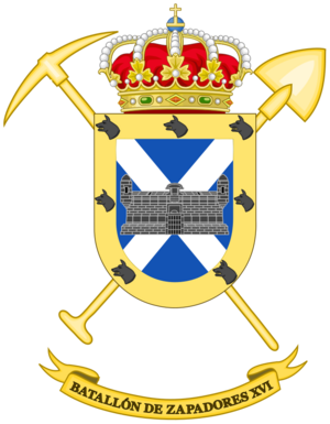 Coat of Arms of the 16th Military Engineering Battalion.png