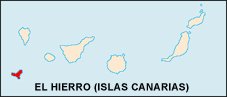 Mapa de situación de la isla de El Hierro