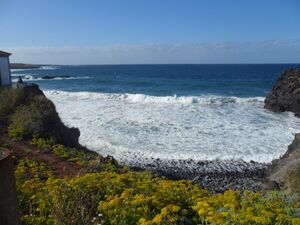 Playa de Agua Dulce (desde frente). La Caleta (Los Silos).JPG