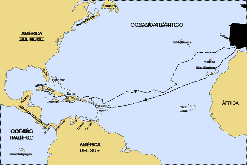 Archivo:Segundo viaje de Colón.svg