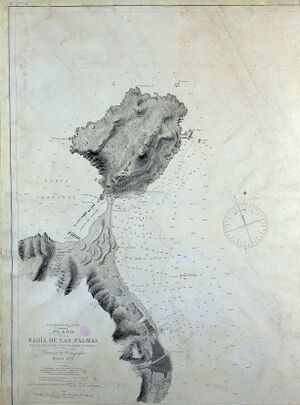 Las Palmas de Gran Canaria (Bahía) Cartas náuticas 1879.jpg