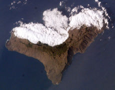 Imagen satélite de la isla de El Hierro