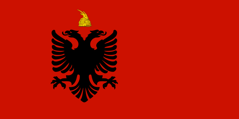 Archivo:Flag of German occupied Albania.png