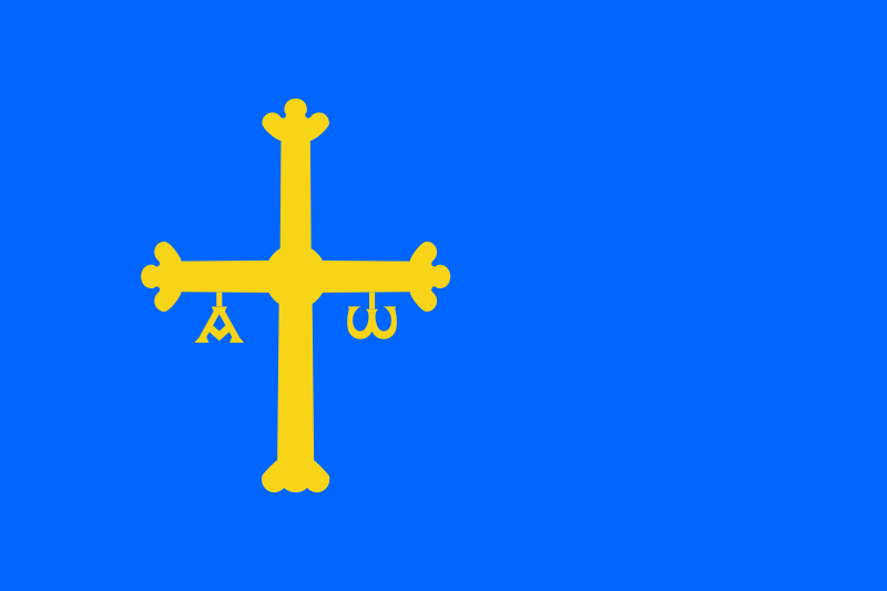 Archivo:Flag of Asturias.svg