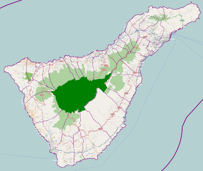Mapa de localización de Tenerife