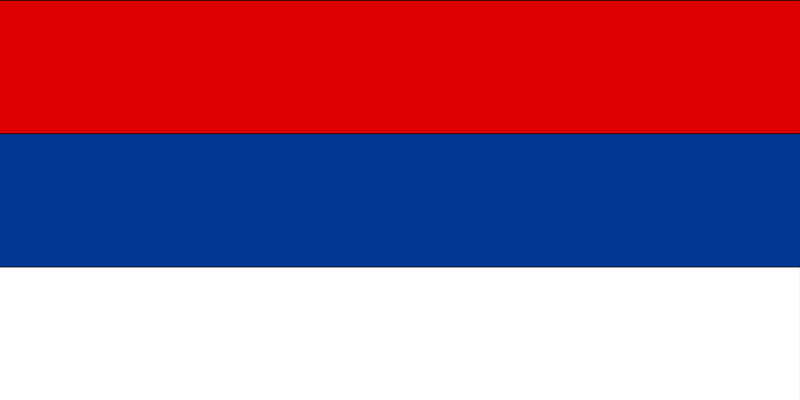 Archivo:Flag of Serbia (1992–2004).svg