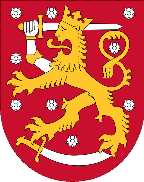 Archivo:Coat of arms of Finland.png