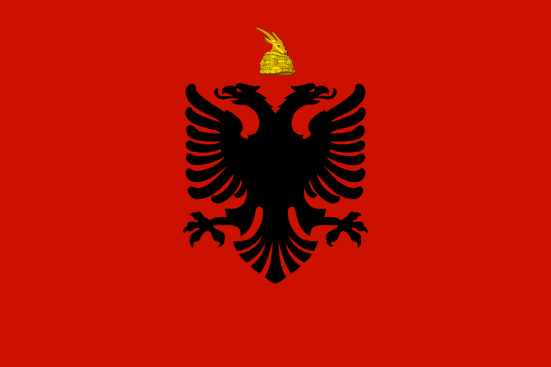 Archivo:Flag Kingdom Of Albania.png