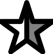 Archivo:Star half.svg