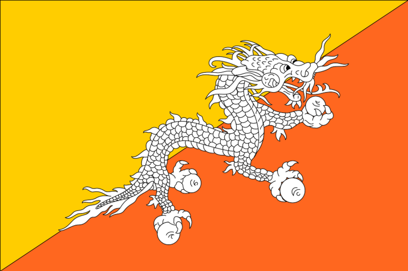 Archivo:Flag of Bhutan.svg