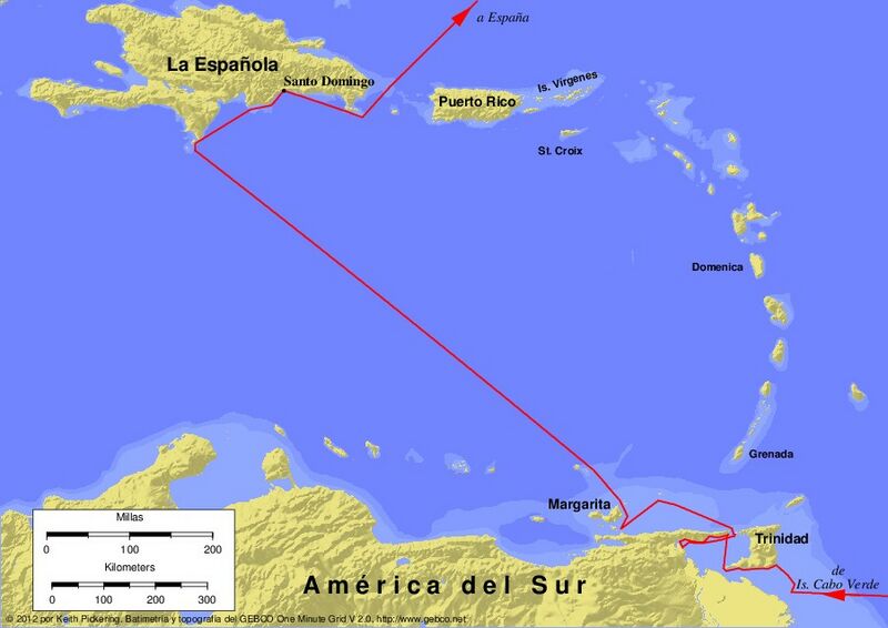 Archivo:Columbus third voyage es.jpg
