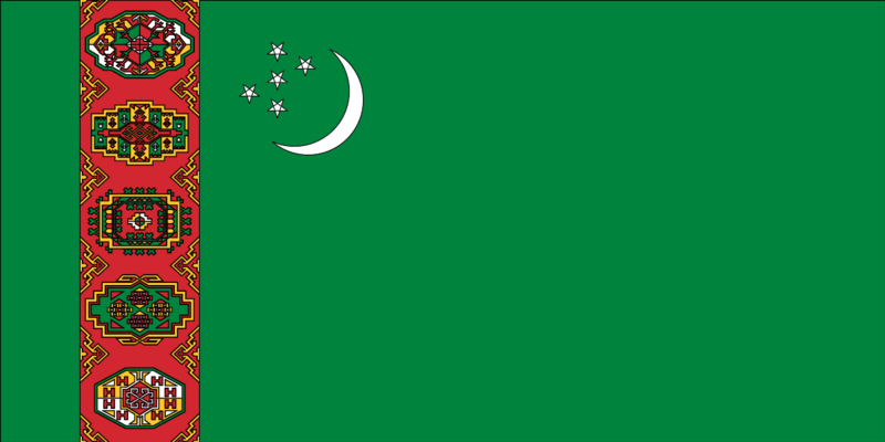 Archivo:Flag of Turkmenistan (1992-1997).svg