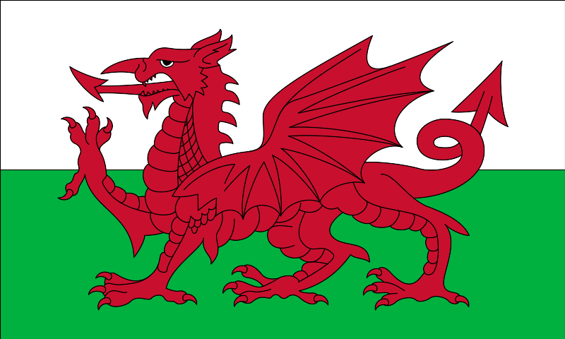Archivo:Flag of Wales (1959–present).svg