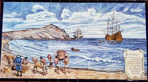 Ingenio-Representacion artistica del comercio de azucar bahia Gando.jpg