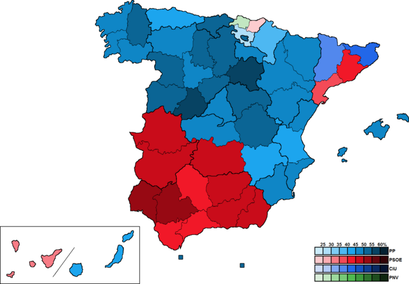 Archivo:SpainProvinceMapCongress1996.png