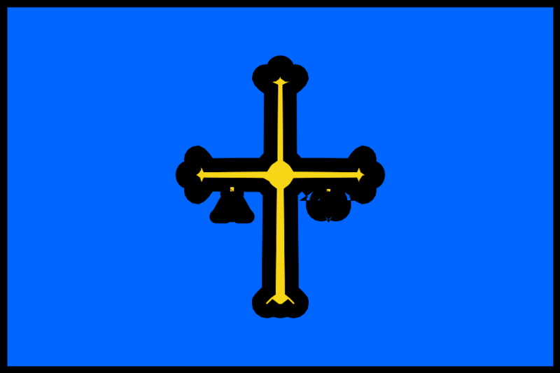 Archivo:Flag of Asturias (indoor).svg