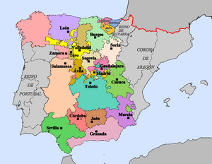 Provinces Crown of Castile 1590.svg