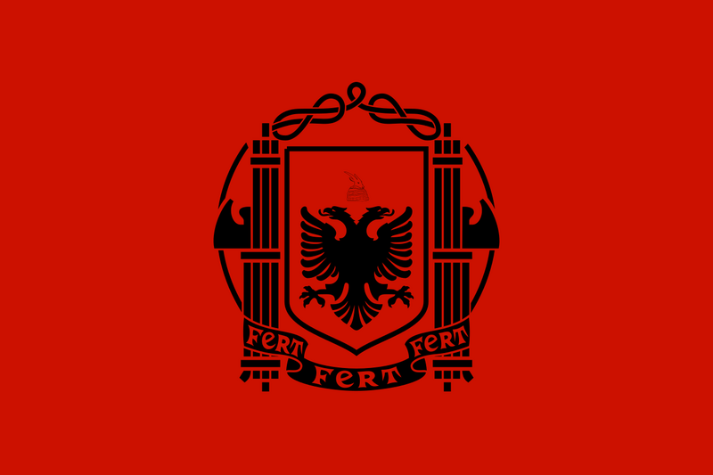 Archivo:Flag of Albania (1939).png