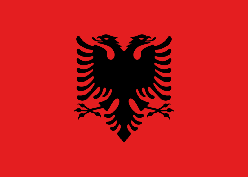 Archivo:Flag of Albania (1946–1992).png